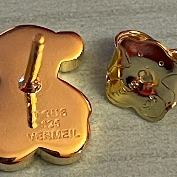 Tous baby bear earrings vermeil gold - Picture 6 of 10